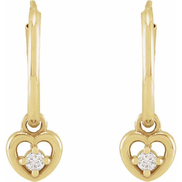 14k-yellow-gold-.06-ctw-natural-diamond-heart--hoop-earrings