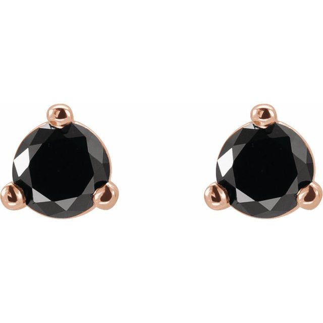 14k-rose-gold-1/8-ctw-natural-black-diamond--earrings