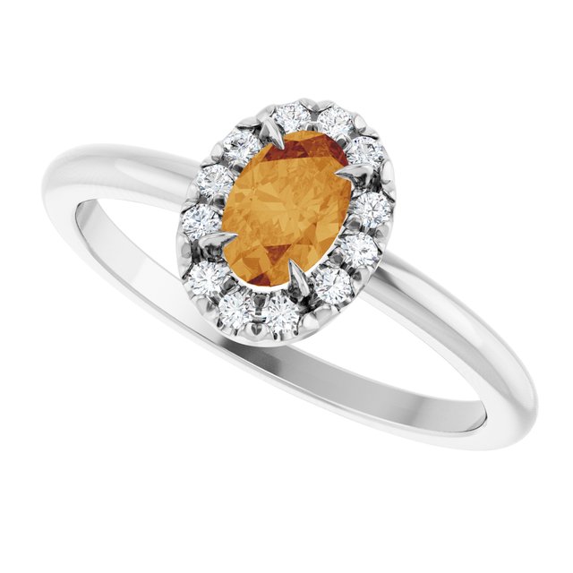 14k-white-gold-natural-citrine-&-1/10-ctw-natural-diamond-french-set-halo-style-ring