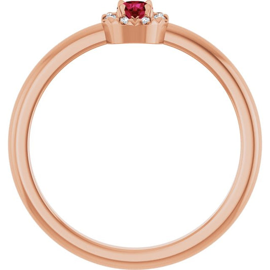 14k-rose-gold-natural-ruby-&-.03-ctw-natural-diamond-french-set-halo-style-ring