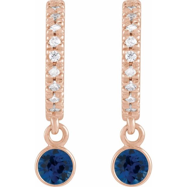 14k-rose-gold-natural-blue-sapphire-&-.08-ctw-natural-diamond-french-set--hoop-earrings