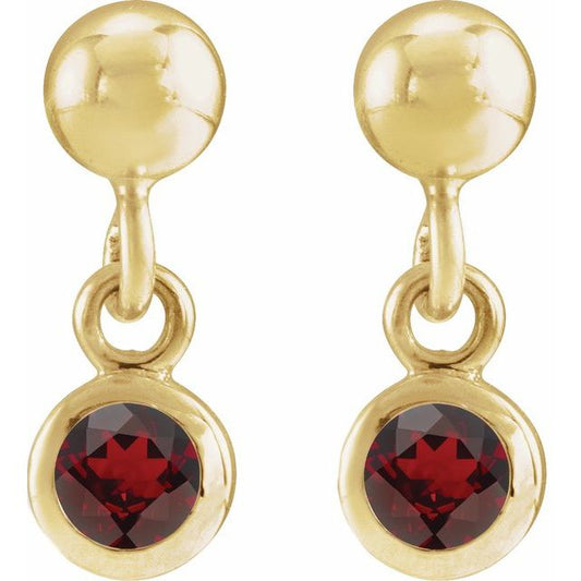 14k-yellow-gold-natural-mozambique-garnet-bezel-set-earrings