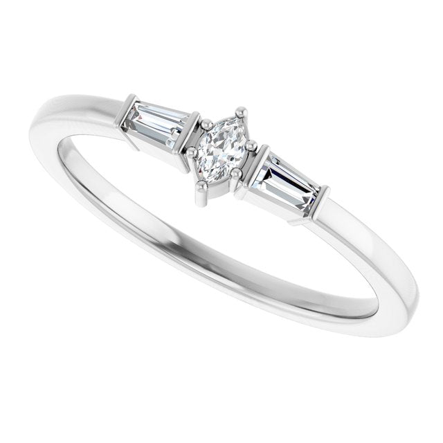 platinum-1/6-ctw-natural-diamond-semi-set-stackable-ring