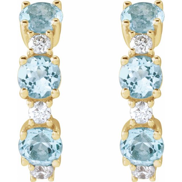 14k-yellow-gold-natural-sky-blue-topaz-&-1/10-ctw-natural-diamond-hoop-earrings