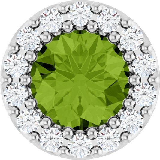 14k-white-gold-natural-peridot-&-1/10-ctw-natural-diamond-halo-style-pendant