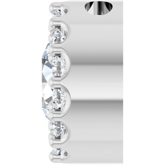 14k-white-gold-natural-white-sapphire-&-1/10-ctw-natural-diamond-halo-style-pendant