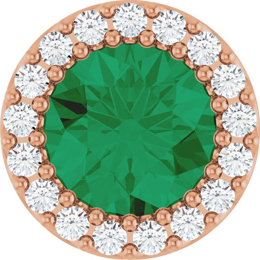 14k-rose-gold-natural-emerald-&-1/8-ctw-natural-diamond-halo-style-pendant