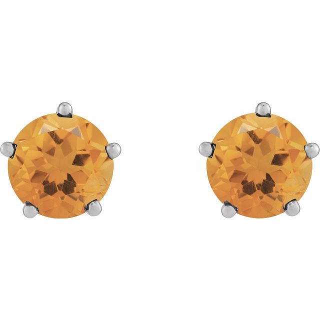 14k-white-gold-natural-citrine-stud-earrings