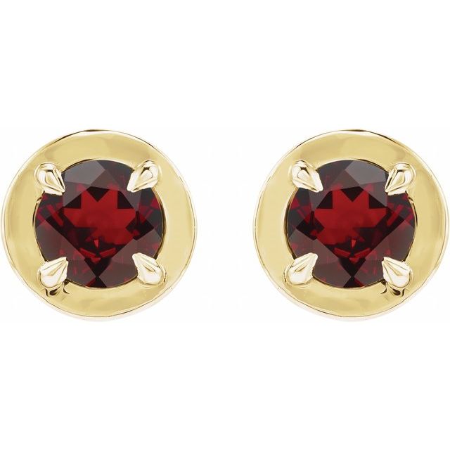 14k-yellow-gold-natural-mozambique-garnet-stud-earrings