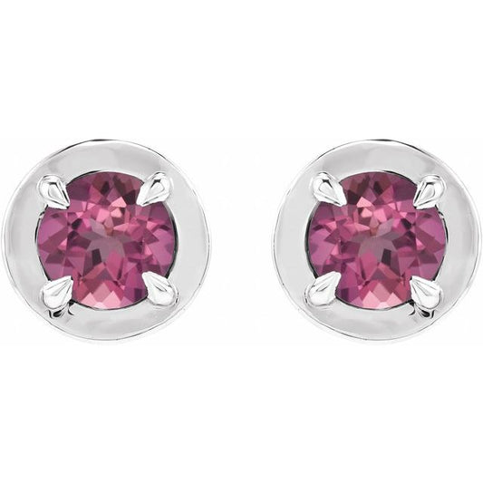 14k-white-gold-natural-pink-tourmaline-stud-earrings