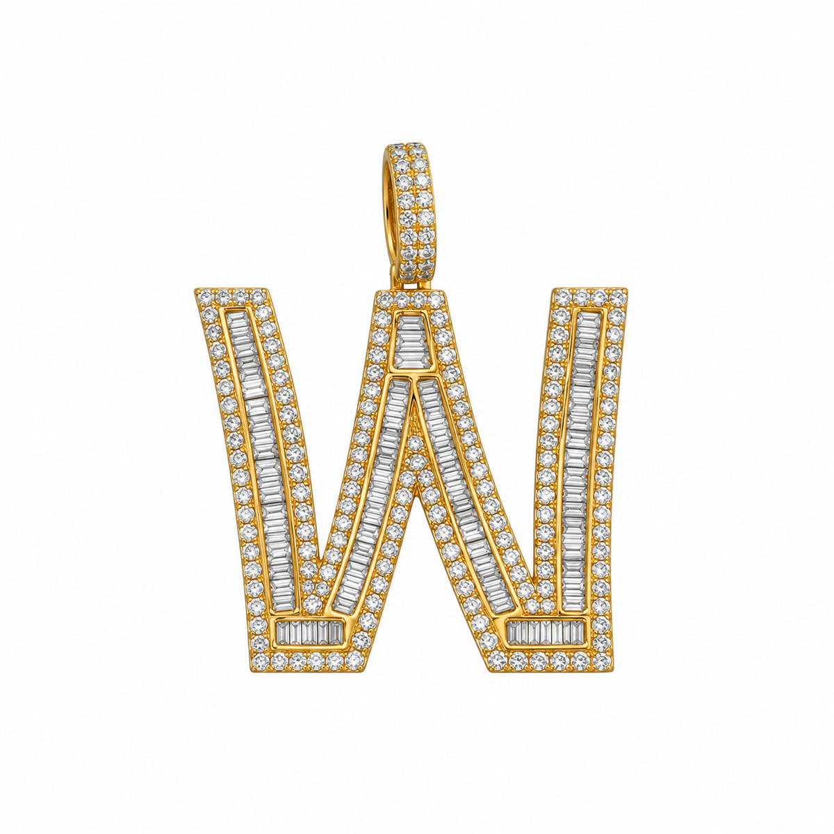 "W" Initial Pendant
