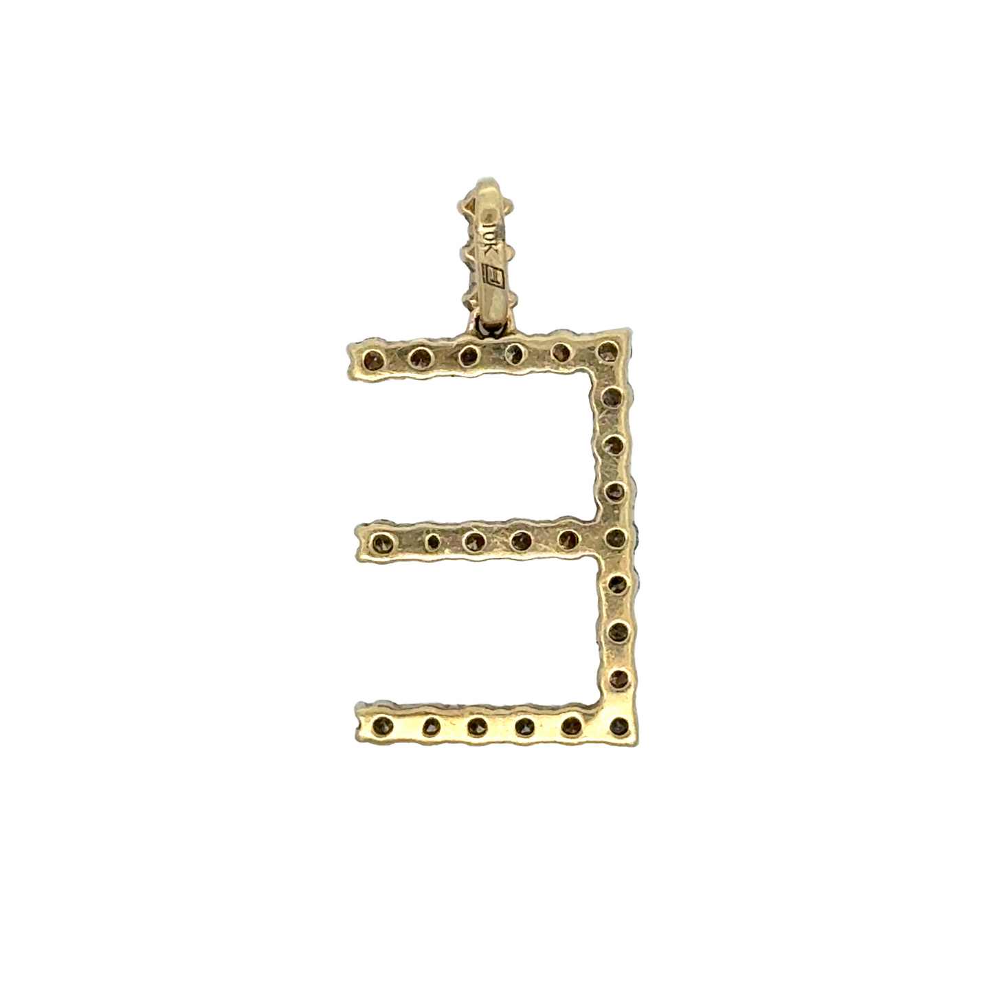 "E" Initial Pendant