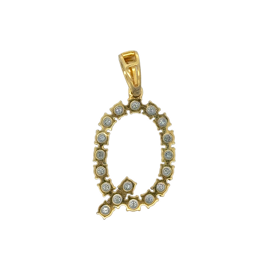 "Q" Initial Pendant