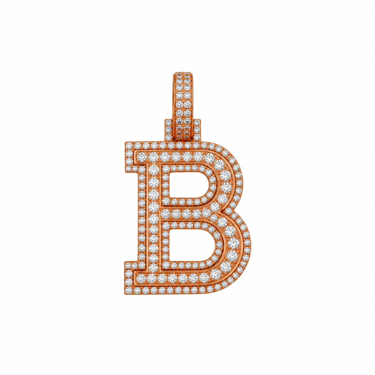 "B" Initial Pendant