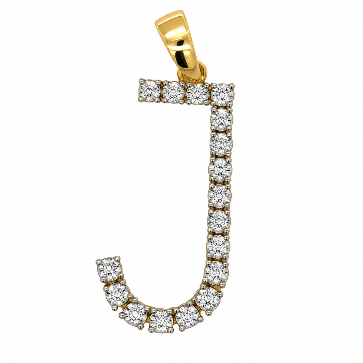 "J" Initial Pendant