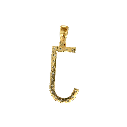 "J" Initial Pendant