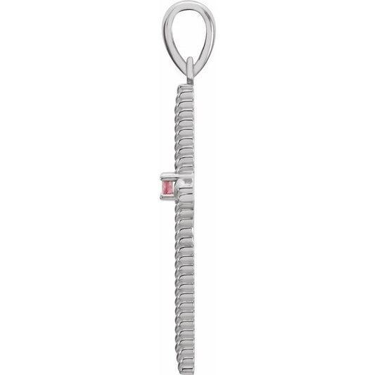 14k-white-gold-natural-pink-tourmaline-cross-pendant