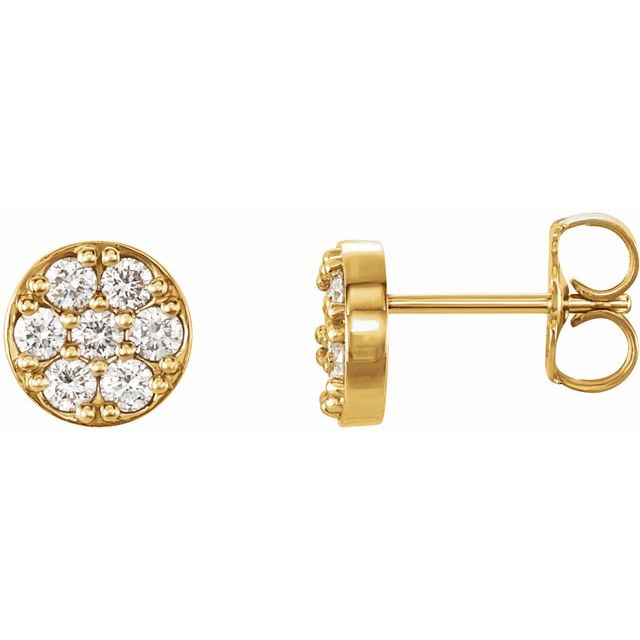 14k-white-gold-3/8-ctw-natural-diamond-cluster-earrings