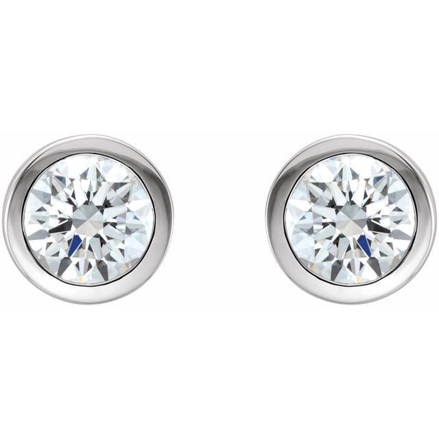 platinum-1/3-ctw-natural-diamond-bezel-set-earrings