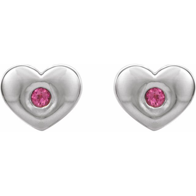 14k-white-gold-natural-pink-tourmaline-heart-earrings
