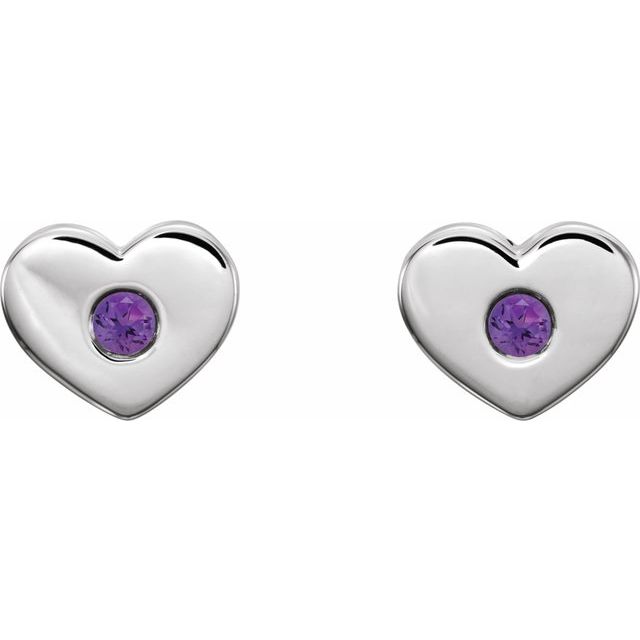 14k-white-gold-natural-amethyst-heart-earrings