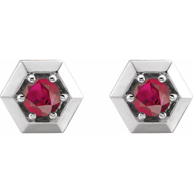 14k-white-gold-natural-ruby-geometric-earrings