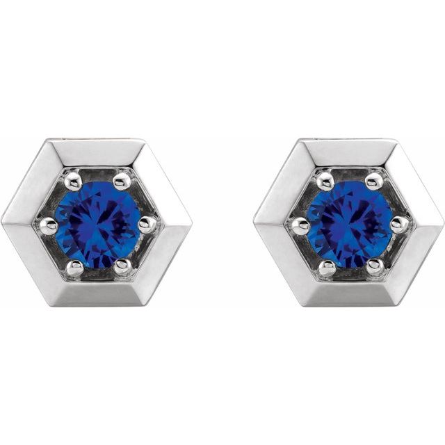 14k-white-gold-natural-blue-sapphire-geometric-earrings