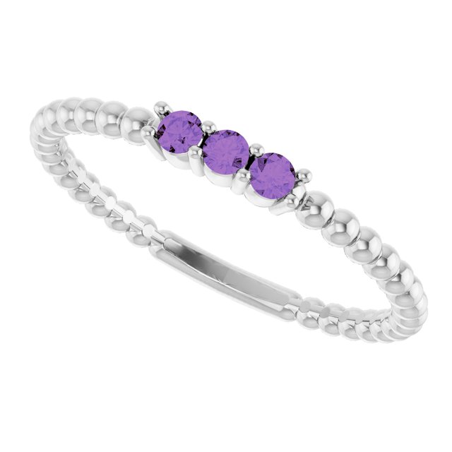 14k-white-gold-natural-amethyst-beaded-ring