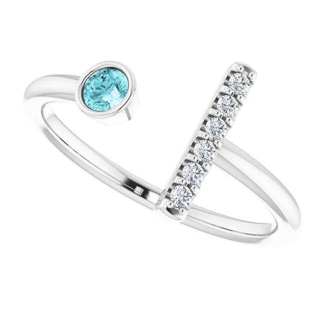 14k-white-gold-natural-blue-zircon-&-.05-ctw-natural-diamond-bar-ring