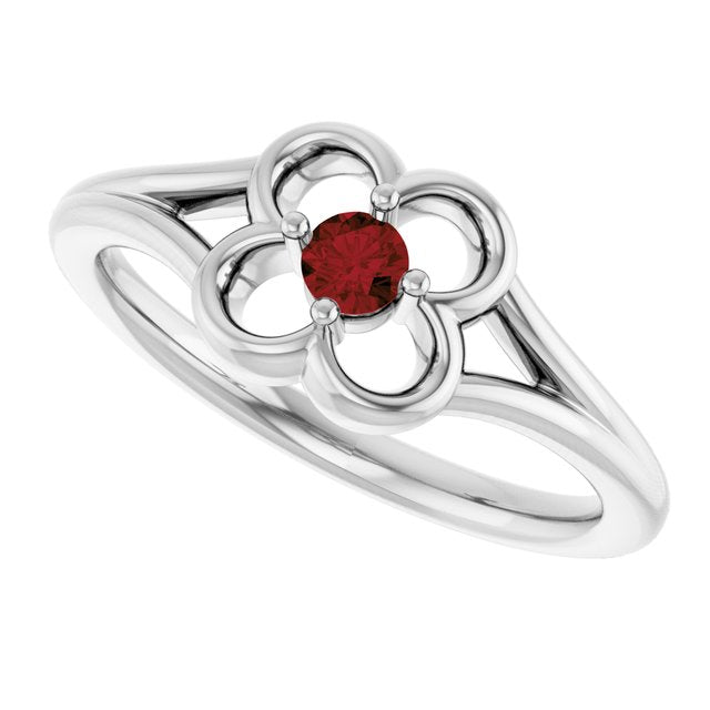 14k-white-gold-natural-mozambique-garnet-youth-flower-ring