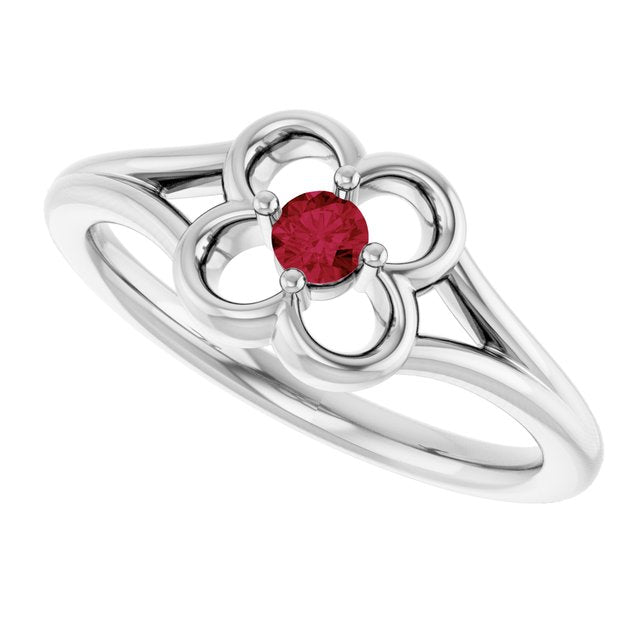 14k-white-gold-natural-ruby-youth-flower-ring