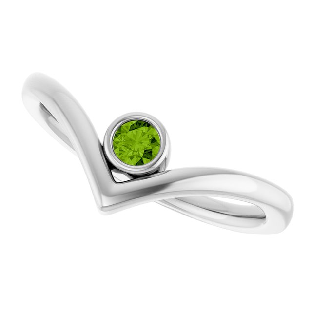 14k-white-gold-natural-peridot-bezel-set-v-ring