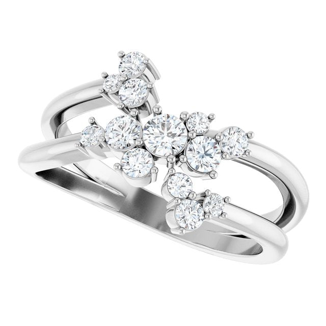 14k-white-gold-1/2-ctw-natural-diamond-cluster-bypass-ring