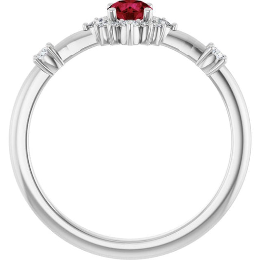 14k-white-gold-natural-ruby-&-1/6-ctw-natural-diamond-halo-style-ring