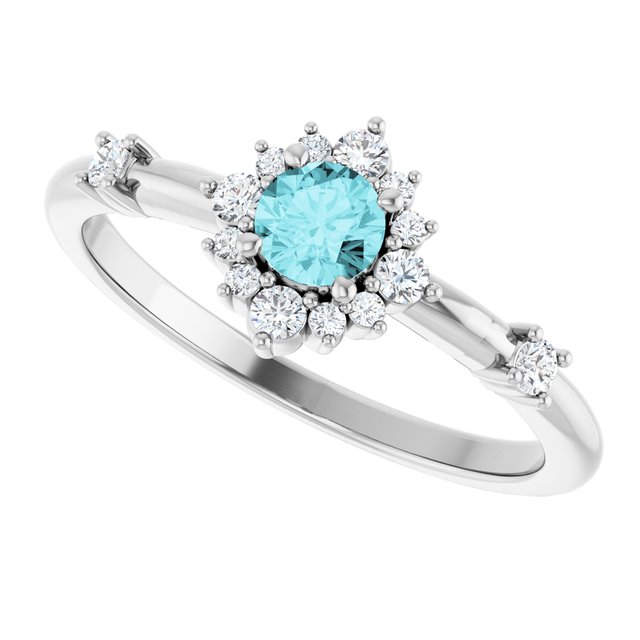 14k-white-gold-natural-blue-zircon-&-1/6-ctw-natural-diamond-halo-style-ring