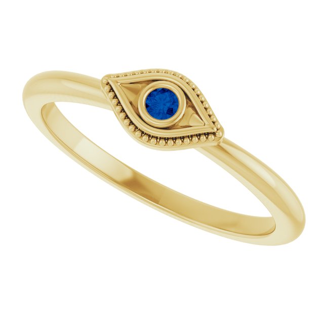 14k-yellow-gold-natural-blue-sapphire-stackable-evil-eye-ring