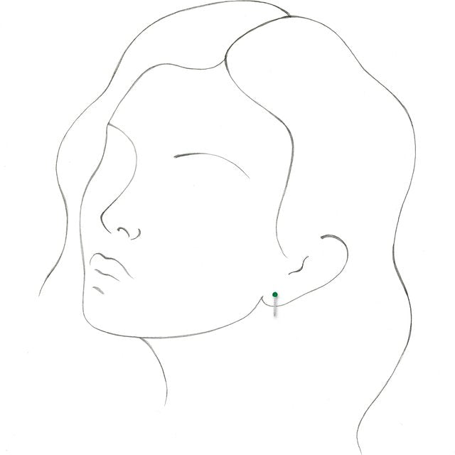 14k-white-gold-natural-emerald-&-1/8-ctw-natural-diamond-j-hoop-earrings