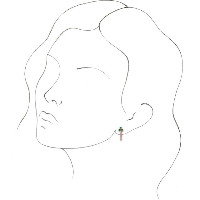 14k-rose-gold-natural-emerald-&-1/4-ctw-natural-diamond-j-hoop-earrings