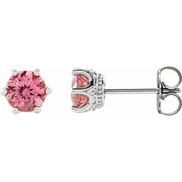 14k-rose-gold--natural-blue-zircon-&-.03-ctw-natural-diamond-crown-earrings