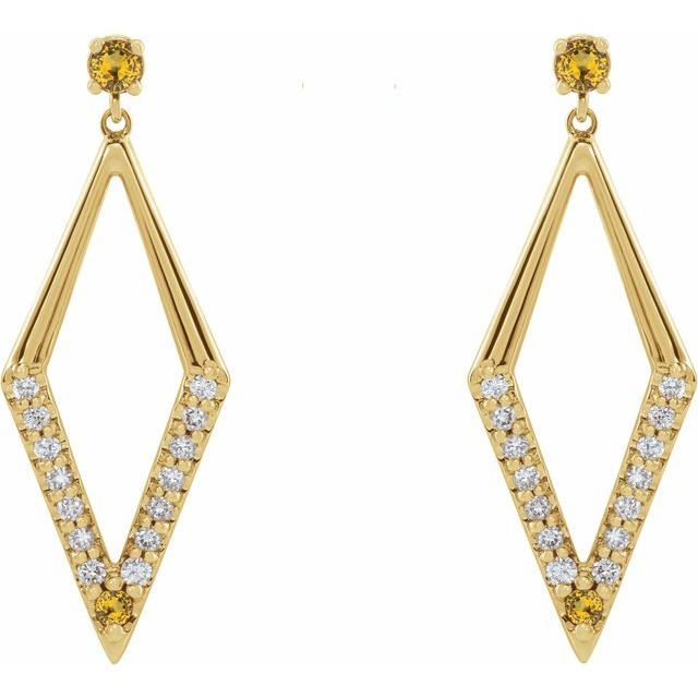 14k-yellow-gold-natural-yellow-sapphire-&-3/8-ctw-natural-diamond-geometric-earrings