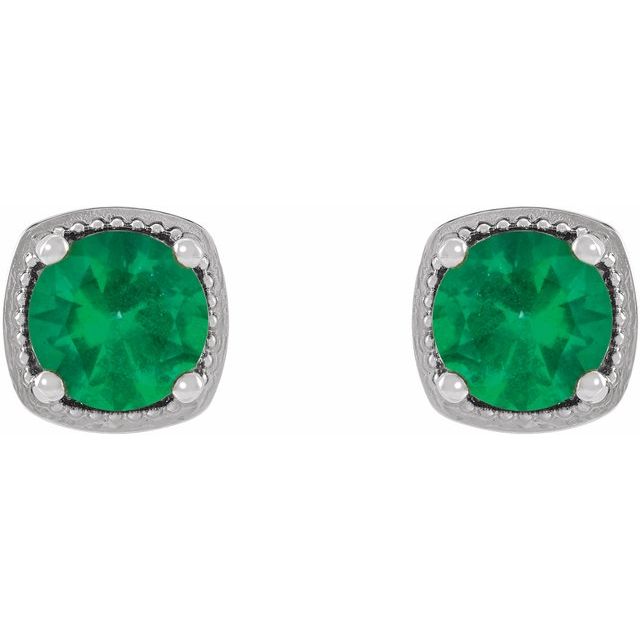 14k-white-gold--natural-emerald-earrings