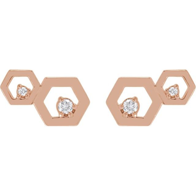 14k-rose-gold-.08-ctw-natural-diamond-honeycomb-earrings