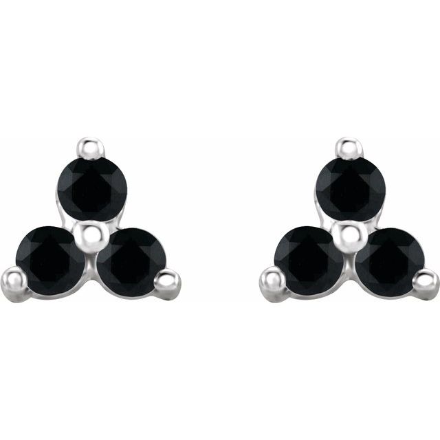 14k-white-gold-natural-black-spinel-three-stone-earrings
