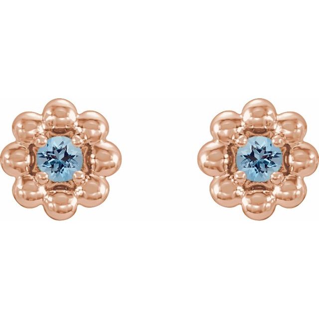 14k-rose-gold-natural-aquamarine-petite-flower-beaded-earrings