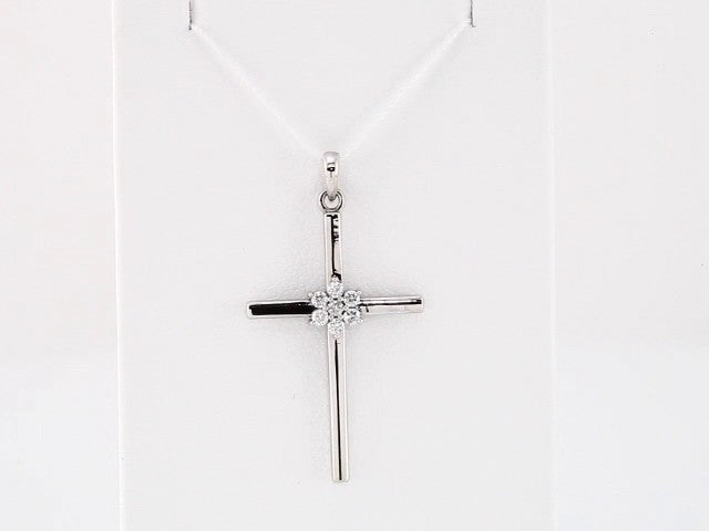 14k-white-gold-1/10-ctw-natural-diamond-cross-pendant