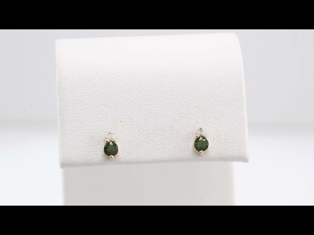 14k-yellow-gold-natural-green-sapphire-&-.03-ctw-natural-diamond-earrings