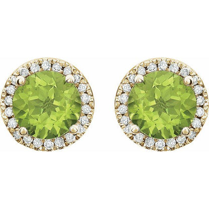 14k-white-gold-natural-peridot-&-1/8-ctw-natural-diamond-earrings