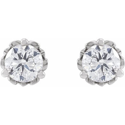 14k-white-gold-3/8-ctw-natural-diamond-vintage-inspired-earrings