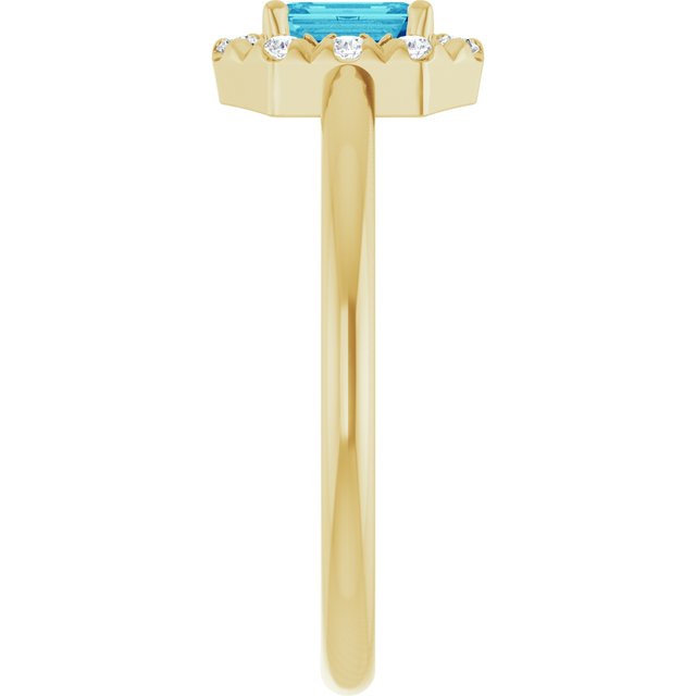 14k-yellow-gold-natural-blue-zircon-&-1/8-ctw-natural-diamond-french-set-halo-style-ring