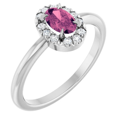 14k-white-gold-natural-pink-tourmaline-&-1/10-ctw-natural-diamond-french-set-halo-style-ring